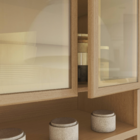 Paneleiro 4 Portas 1 Gaveta 228x70x52cm Madeira Carvalho Greige Condessa Nesher