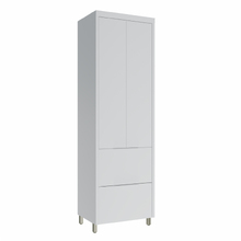 Paneleiro 2 Portas 2 Gavetas 228x70x52cm Madeira Branco Marquesa Nesher