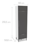 Paneleiro 2 Portas 1 Gaveta 60cm Menu Kitchen Fettuccine  Bra