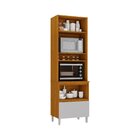 Paneleiro 2 Portas 1 Gaveta 70cm Espaço Para 2 Fornos 100% Md