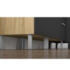 Paneleiro 2 Portas 1 Gaveta E Nicho Para Micro-ondas Clean It