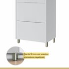 Paneleiro 2 Portas 2 Gavetas Marquesa 70cm  100% Mdf Branco