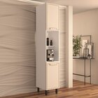 Paneleiro 2 Portas 2 Nichos 224,5cm X 52cm X 40cm Branco/creme