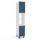 Paneleiro 2 Portas 2 Nichos 224,5cm X 40cm X 50cm Branco/azul