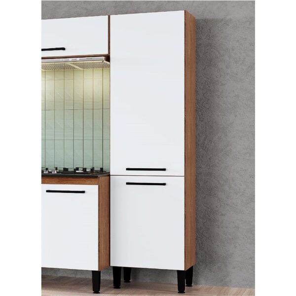 Paneleiro 2 Portas 2 Prateleiras Giovanna Freijó/branco