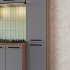 Paneleiro 2 Portas 2 Prateleiras Giovanna Freijó/cinza