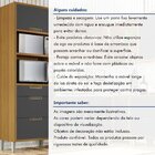 Paneleiro 2 Portas 3 Gavetas Imperatriz 100% Mdf Freijó/grafi