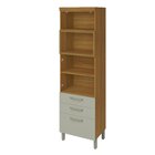 Paneleiro 2 Portas 3 Gavetas Princesa  100% Mdf Freijó/off Wh