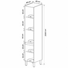 Paneleiro 2 Portas 3 Prateleiras Montana/grafite - Quiditá Mó