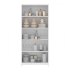 Paneleiro 2 Portas 4 Prateleiras Branco - Decibal