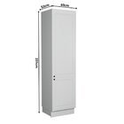 Paneleiro 2 Portas 60cm Cozinha Sevilha 100% Mdf Branco