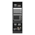 Paneleiro 2 Portas 63cm Com Rodapé Para Forno E Microondas Ve