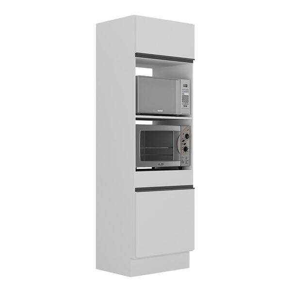 Paneleiro 2 Portas 63cm Com Rodapé Para Forno E Microondas Ve