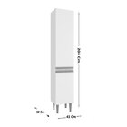 Paneleiro 2 Portas Athena  Móveis Branco