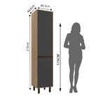 Paneleiro 2 Portas Confort   Cinamomo/grafite