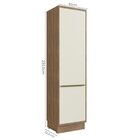 Paneleiro 2 Portas Cozinha Viena Freijo Cinza Argila