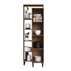 Paneleiro 2 Portas Delmarco Laura - Marrom/branco