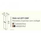 Paneleiro 2 Portas Em Mdf Com Rodapé Em Pvc Lisboa Itatiaia F