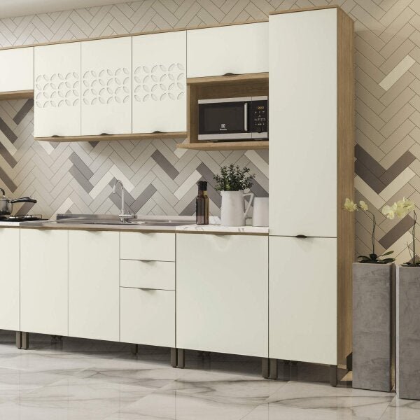 Paneleiro 2 Portas Lótus Kappesberg Freijó/off White