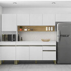 Paneleiro 2 Portas Microondas Branco