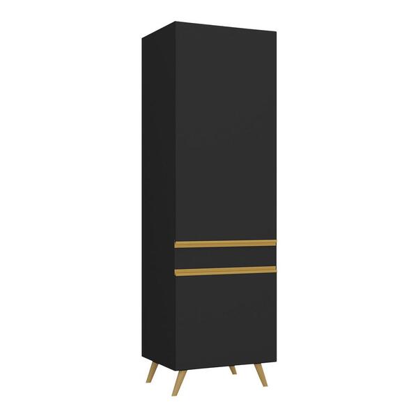 Paneleiro 2 Portas Veneza Gb Multimóveis Mp3739 Preto