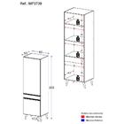 Paneleiro 2 Portas Veneza Multimóveis Mp3739.895 Preto