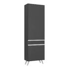 Paneleiro 2 Portas Veneza Multimóveis Mp3746.898 Preto/branco