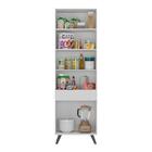 Paneleiro 2 Portas Veneza Multimóveis Mp3746.964 Branco/preto