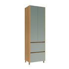 Paneleiro 2 Portas 2 Gavetas Nesher Rainha 70Cm 100% Mdf