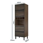 Paneleiro 3 Portas 1 Gaveta Canela Thela Nogueira