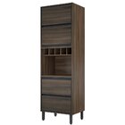 Paneleiro 3 Portas 1 Gaveta Canela Thela Nogueira