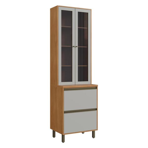 Paneleiro 3 Portas 1 Gaveta Com Vidro Mdf Ibiza Multimóveis C