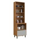 Paneleiro 3 Portas 1 Gaveta Com Vidro Mdf Ibiza Multimóveis C