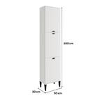 Paneleiro 3 Portas 5 Prateleiras Lótus Carraro Branco