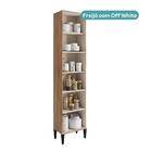 Paneleiro 3 Portas 5 Prateleiras Lótus Carraro Freijó Com Off