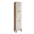 Paneleiro 3 Portas 5 Prateleiras Lótus Carraro Freijó Com Off