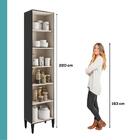 Paneleiro 3 Portas 5 Prateleiras Lótus Carraro Preto