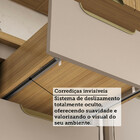 Paneleiro 3 Portas E 1 Gavetão Para Forno Ou Micro-ondas 70cm