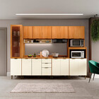 Paneleiro 40 Cm 2 Portas Com Vidro Ibiza 4329 Casamia