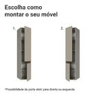 Paneleiro 40 Cm 2 Portas Suspenso Crema Nice Madesa