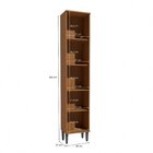 Paneleiro 40cm 2 Portas De Madeira Linna Canela