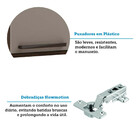 Paneleiro 40cm 2 Portas Luna Luciane Móveis