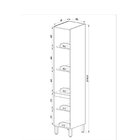 Paneleiro 40cm 2 Portas Montana/grafite