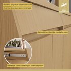 Paneleiro 4 Portas 1 Gaveta Simone Mendes 100% Mdf Carvalho/g