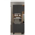 Paneleiro 4 Portas 2 Nichos Em Mdf Porto Itatiaia Freijó/graf