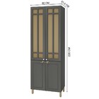 Paneleiro 4 Portas 4 Prateleiras Com Vidro Chumbo 6171.51 - I