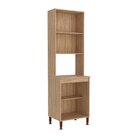 Paneleiro 4 Portas 63x21,5,5x51,5 Cm Torino Mel / Off White