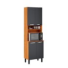 Paneleiro 4 Portas 64cm Espaço Para Forno E Nicho Vegas Itati