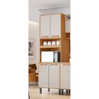 Paneleiro 4 Portas 70cm Espaço Para Forno E Nicho Nápoles Ita