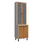 Paneleiro 4 Portas Capri Multimóveis Cr6039 Snow/nature